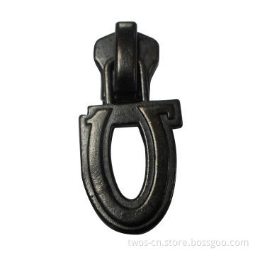 Metal Zipper Slider with Puller, Made of Alloy, Nickel-free, Available in All Designs